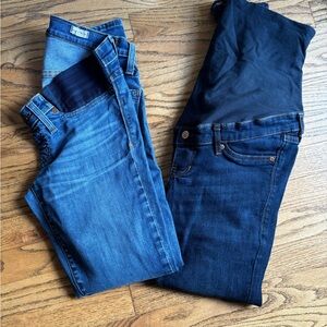 Bundle of Madewell and Uniqlo Women's Maternity Skinny Jeans